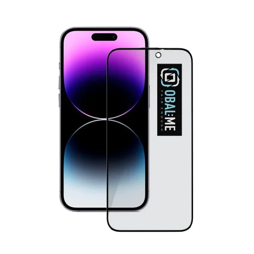  Apple iPhone 14 Pro fekete OBAL:ME 5D betekintésgátló edzett üveg - 1