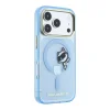 iPhone 18 Pro Max Karl Lagerfeld IML Choupette Peekaboo MagSafe zadný kryt, modrý thumbnail