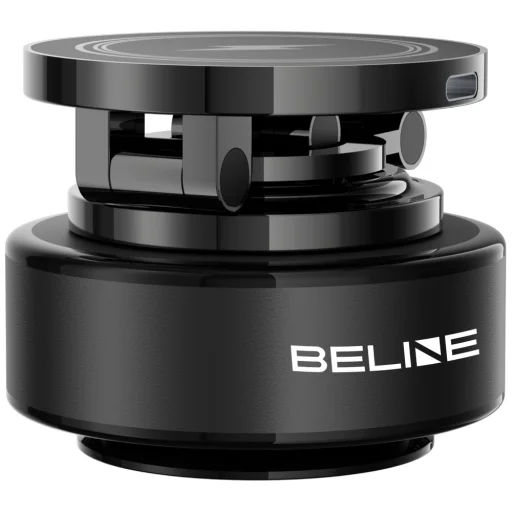 Beline Vacuum Charging Holder magnetický držiak na telefón do auta s 15 W bezdrôtovým nabíjaním, čierny - 4
