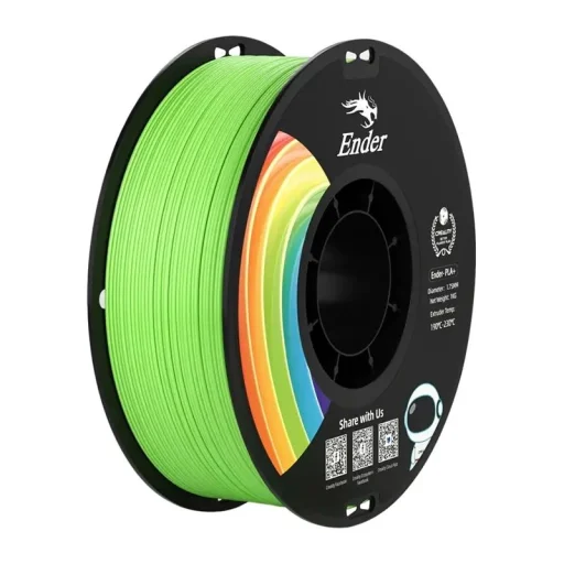 Creality Ender-PLA+ zelená 3D tlačová struna, 1,75 mm, 1 kg - 1