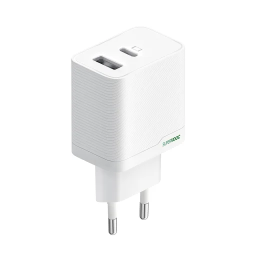 Oppo OSAB4CB4AE 45 W USB-A a USB-C sieťová nabíjačka, biela - 1