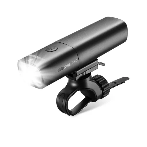 Rockbros RHL950 predné svetlo na bicykel, 950 lm, vymeniteľná batéria, čierne - 1