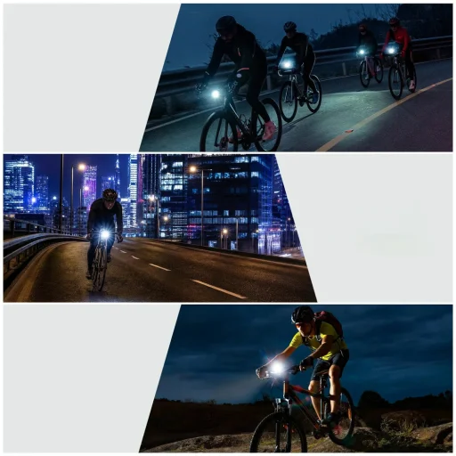 Rockbros RHL950 predné svetlo na bicykel, 950 lm, vymeniteľná batéria, čierne - 4