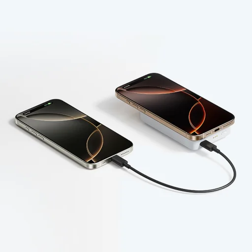 Cuktech WPB100N magnetická externá batéria so stojanom, 10000 mAh, 20 W, biela powerbanka - 2