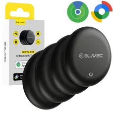 Blavec Tracker BTG-03 Bluetooth vyhľadávač predmetov, čierny, 4 ks (BTBTG03-B4)