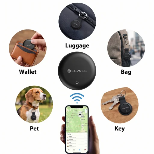 Blavec Tracker BTG-03 Bluetooth vyhľadávač predmetov, čierny, 4 ks (BTBTG03-B4) - 4