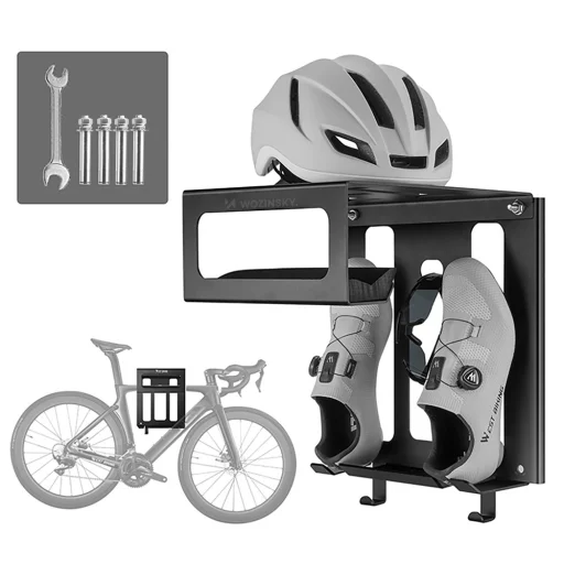 Stojan na bicykel Wozinsky WSW-02S pre 16–29 palcové bicykle, s montážnou sadou, čierny - 2