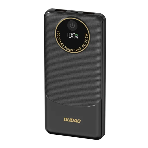 Dudao K12 10 000 mAh externá batéria, 22,5 W, čierna powerbanka - 1