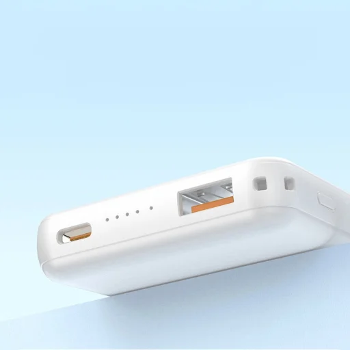 Dudao K14S+ 10000 mAh magnetická externá batéria, 22,5 W, kompatibilná s MagSafe, biela powerbanka - 4