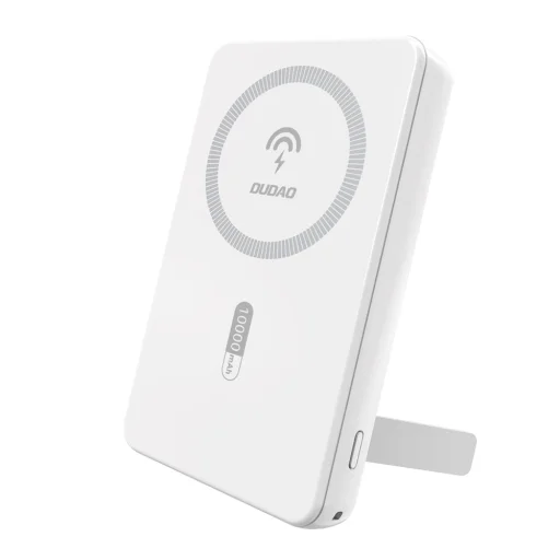 Dudao K14S+ 10000 mAh magnetická externá batéria, 22,5 W, kompatibilná s MagSafe, biela powerbanka - 1