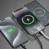 Dudao K14S+ 10000 mAh magnetická externá batéria, 22,5 W, kompatibilná s MagSafe, so stojanom, čierna powerbanka thumbnail