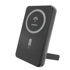Dudao K14S+ 10000 mAh magnetická externá batéria, 22,5 W, kompatibilná s MagSafe, so stojanom, čierna powerbanka