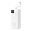 Wozinsky W8-W 30000 mAh externá batéria, 30 W, 2 konektory USB-A a USB-C, svietidlo, biely powerbank thumbnail
