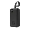 Wozinsky W8-W 30000 mAh, 30 W externá batéria s 2 konektormi USB-A a USB-C, so svietidlom, čierna powerbanka thumbnail