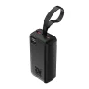 Wozinsky W8-W 30000 mAh, 30 W externá batéria s 2 konektormi USB-A a USB-C, so svietidlom, čierna powerbanka thumbnail