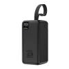 Wozinsky W8-B 50000 mAh 30 W externá batéria, 2 USB-A, USB-C, LED svietidlo, čierna powerbanka thumbnail