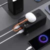 Wozinsky W8-B 50000 mAh 30 W externá batéria, 2 USB-A, USB-C, LED svietidlo, čierna powerbanka thumbnail