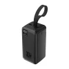 Wozinsky W8-B 50000 mAh 30 W externá batéria, 2 USB-A, USB-C, LED svietidlo, čierna powerbanka thumbnail