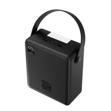 Wozinsky W8-B 100 000 mAh, 30 W externá batéria s LED svietidlom, čierna powerbanka