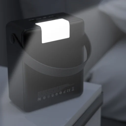 Wozinsky W8-B 100 000 mAh, 30 W externá batéria s LED svietidlom, čierna powerbanka - 6