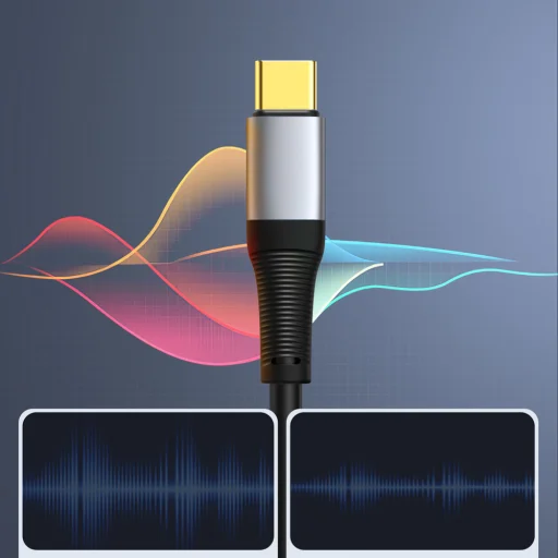 Orico AXC-02 redukčný kábel USB-C na 3,5 mm jack, 20 cm, čierny - 3