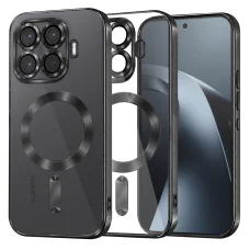 Xiaomi 17T Pro čierne Techsuit Luxury Crystal MagSafe priesvitné puzdro