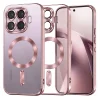 Xiaomi 17T ružové Techsuit Luxury Crystal MagSafe priehľadné puzdro thumbnail