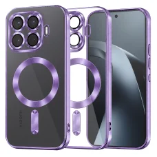 Xiaomi 17T Pro svetlofialové Techsuit Luxury Crystal MagSafe priehľadné puzdro