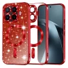 Xiaomi 17T Pro Techsuit Luxury Glitter MagSafe puzdro, červené thumbnail