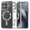 Xiaomi 17T Pro strieborný Techsuit Luxury Crystal MagSafe priehľadný kryt thumbnail