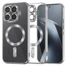 Xiaomi 17T Pro strieborný Techsuit Luxury Crystal MagSafe priehľadný kryt