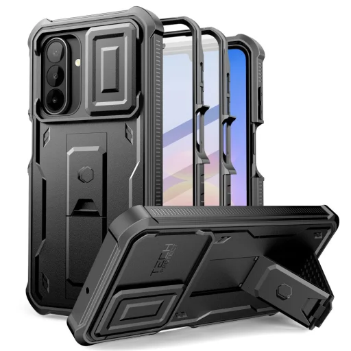  Samsung Galaxy A17 / A18 4G / 5G védőtok Tech-Protect Kevlar Cam+ 2 darabos szett, fekete - 1