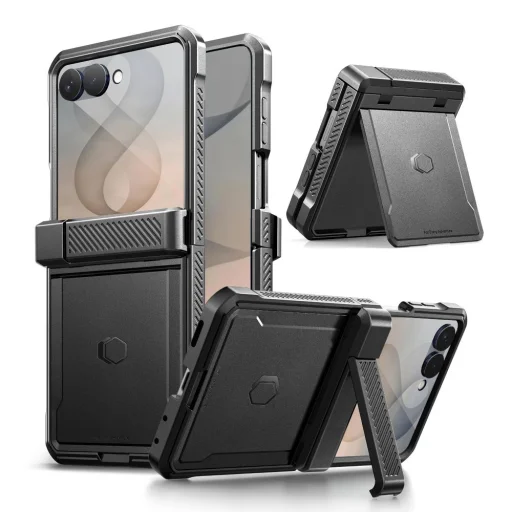 Tech-Protect Kevlar Pro puzdro na Samsung Galaxy Z Flip 8 čierne - 1