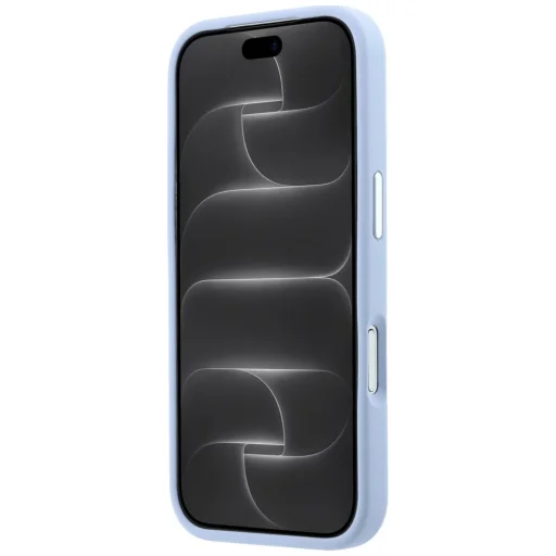 iPhone 18 Pro Max / 17 Pro Max svetlomodrý silikónový kryt Lacoste MagSafe s prstencovým stojanom - 5
