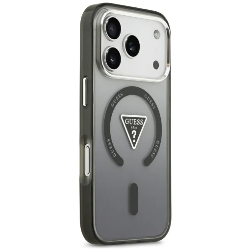 iPhone 18 Pro Max a iPhone 17 Pro Max MagSafe puzdro – Guess IML Gradient Triangle Logo, čierne - 4
