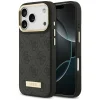 iPhone 18 Pro / iPhone 17 Pro fekete Guess 4G Logo Plate MagSafe tok thumbnail