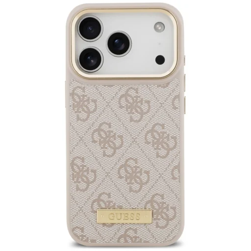 iPhone 18 Pro / iPhone 17 Pro ružové puzdro Guess 4G Logo Plate MagSafe - 3