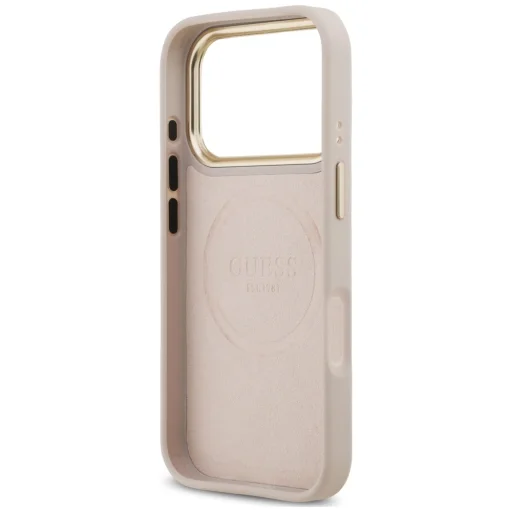 iPhone 18 Pro / iPhone 17 Pro ružové puzdro Guess 4G Logo Plate MagSafe - 7