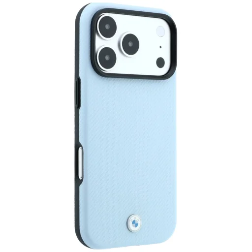 iPhone 18 Pro / 17 Pro modré puzdro BMW Kevlar Ring Stand 360 MagSafe - 4