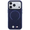 iPhone 18 Pro / 17 Pro tmavomodrý BMW M kryt s karbónovým vzorom, kompatibilný s MagSafe, s krúžkom thumbnail