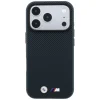 Tmavomodré puzdro BMW M Quadrille Kevlar s kovovým logom MagSafe pre iPhone 18 Pro Max / 17 Pro Max thumbnail
