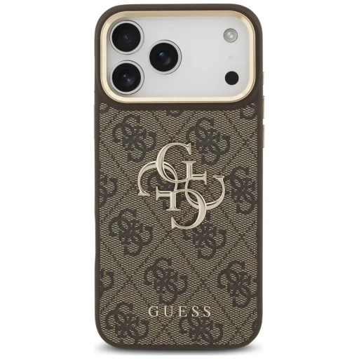 iPhone 18 Pro / iPhone 17 Pro Guess 4G hnedé ochranné puzdro s remienkom - 3