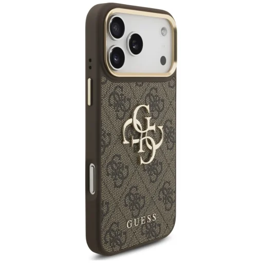 iPhone 18 Pro / iPhone 17 Pro Guess 4G hnedé ochranné puzdro s remienkom - 4