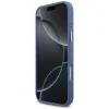 Puzdro na iPhone 18 Pro Max / 17 Pro Max – modré Guess 4G Big 4G Classic Logo, so širokým remienkom a kovovými tlačidlami thumbnail