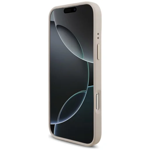 Puzdro na iPhone 18 Pro / 17 Pro – ružové Guess 4G Big 4G Classic Logo, so širokým popruhom a kovovými tlačidlami - 5