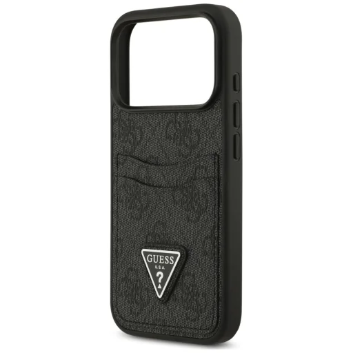 iPhone 18 Pro / iPhone 17 Pro Guess 4G Double Card Triangle čierny ochranný kryt - 6