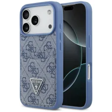  iPhone 18 Pro / 17 Pro kék Guess 4G Double Card Triangle tok
