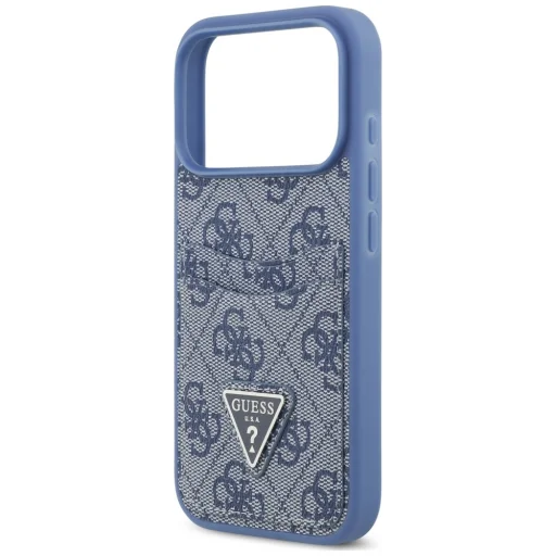  iPhone 18 Pro / 17 Pro kék Guess 4G Double Card Triangle tok - 6