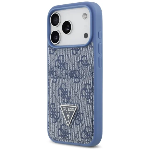 iPhone 18 Pro / 17 Pro modré puzdro Guess 4G Double Card Triangle - 2