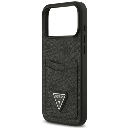 Apple iPhone 18 Pro Max / 17 Pro Max čierne puzdro Guess 4G Double Card Triangle - 6